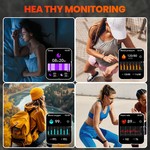 Topika Bluetooth Calling Smartwatch,IP67,120 Sports Modes,Sleep Track
