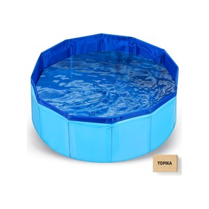 Topika Dog Pool, Portable Swimming Pools for Pet, Plastic Baby Pool