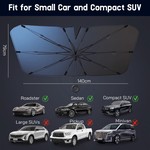 Topika - Car Sun Shade Umbrella 140x79cm Windshield Windscreen Cover