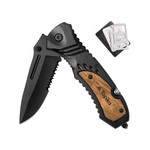 Topika - Foldable Survival Knife Tool Knife With Card Knife And Rope Cutter