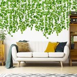 Topika Artificial Ivy Vines & Butterfly Fake Plants for Room Decor, 24pcs