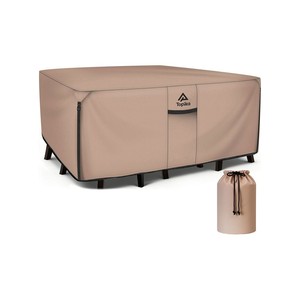 Topika Patio Furniture Cover Waterproof 600D Canvas Outdoor Table Cover