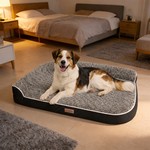 Topika Dog Bed Orthopeadic Large Dog Bed with Waterproof Lining