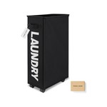 Topika Foldable Laundry Basket , With Wheels & Removable Bag, 40/80L