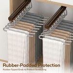 Topika Trouser Hanger 30pcs, Jean and Pant Hangers, Open End Metal Hangers