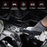 Topika - 14 Pieces Flexible Ratchet Wrench Set 6-19mm, Metric Gear Spanner Kit