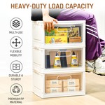 Topika Stackable Storage Containers,4 Tier Transparent Visualization