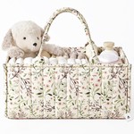 Topika Diaper Caddy Organizer Floral Baby Storage Basket with Handles