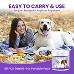 Topika Pet Ear Cleaner Finger Wipes for Dogs & Cats