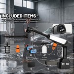 Topika - Cordless Pressure Washer 21V Car Washing Water Gun 2.2MPa