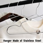 TopikaHome - 50/30 Pack Stainless Steel Clothes Hangers, Heavy Duty Hanger