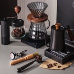 Topika - Pour Over Coffee Set, Hand coffee bean grinder Dripper Flask