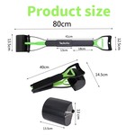Heavy Duty Pooper Scooper for Large and Small Dogs, 80CM Long Handle