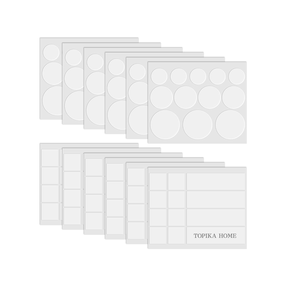 Topika 96 pcs Double Sided Sticky Dots& Tape Set, No Trace Adhesive Kit Topika 96 pcs Double Sided Sticky Dots& Tape Set, No Trace Adhesive Kit