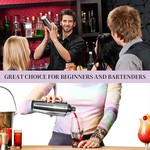 Topika - Cocktail Shaker Set, Drink Mixer & Bartender Kit for Home Bars