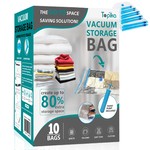 Topika Vacuum Storage Bags set, Sealer Clothes Storage for Home & Travel