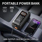 Topika 4-In-1 Car Battery Jump Starter, 1200A Peak, Portable Air Compressor