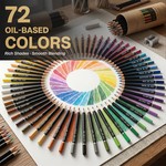 Topika - Colouring Pencils 72, Professional Colouring Pencils, Oil-Based
