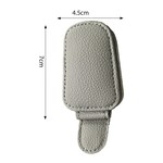 Topika 2 Packs Magnetic Leather Sunglasses&Card Holders for Car Visor