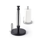 Topika - Black Paper Towel Holder, Stainless Steel Kitchen Towel Holder