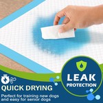 Topika Pet Training Pads for Puppies, Leak-Proof Quick-Dry Pads, 60x60cm