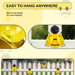 Topika - 4 Piece Metal Bumble Bee Wall Art Decor Set for Garden And Patio