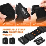 Topika Wrist & Ankle Weights Adjustable Silicone Weights Total
