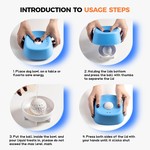 Topika Slow Feeder Dog Bowl for Liquid Treats, Rolling Ball