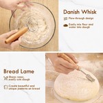 Topika Sourdough Starter Kit for Bread, Baking Supplies with Proofing Basket
