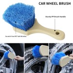 Topika - Car Wash Mop Kit, Long Handle, Brush, Microfiber Cloths & Squeegee