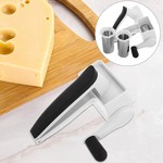 Topika - Rotary Cheese Grater With Handle, Manual Cheese Grinder, 3 Drums