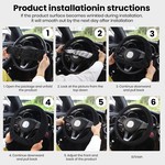 Topika - Steering Cover, Car Steering Wheel Cover For Cars, Black 37-39CM