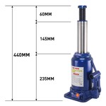TopikaAuto-20T Car Jack Hydraulic, Heavy-Duty Bottle & Trolley Jack for Car