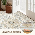 Topika Floor Rug for Living Room decoration, Washable, Non-Slip, Bohemian