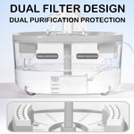 TopikaPet 2L Pet Water Dispenser with Dual Filter System & Non-slip Mat