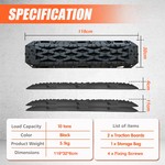 Topika 2 Piece Recovery Boards 10T Load, Off-Road Traction for Sand & Mud