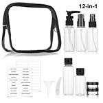 Topika - Travel Bottles Set for Toiletries, Refill Bottles for Travellers