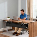 Topika 90CM Underdesk Cable Management Tray, Under Table Tray & Clamp Mount