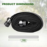 Topika - 15M Soaker Hose Garden Hose Water Hose Soft Drip Irrigation Hose