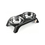 Topika Cat Bowls Elevated, Cat Food and Water Bowl Set with Stand