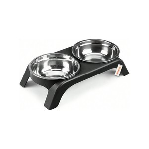 Topika Cat Bowls Elevated, Cat Food and Water Bowl Set with Stand