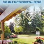 Topika Stainless Steel Heart Reflective Bird Repeller