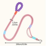 TopikaPet - Heavy Duty Rope Dog Leash with Wide Breathable Handle 1.6m