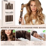 Topika Heatless Hair Curlers Overnight, Soft Blowout Rods for Natural Curls