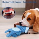 Topika Squeaky Dog Toys No-Stuffing Plush Set with Crinkle Sound Fun 4-Pack