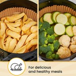 Topika Round Air Fryer Liners Disposable Airfryer Liner for Baking 200Pcs