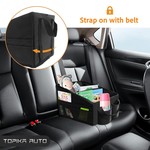 Topika - Car Back Seat Organizer, Seat Storage for Children, 2 Cup Holders