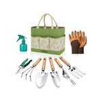 Topika 9 Pieces Gardening Tools Set with Tote Bag, Succulent Tools Women Gifts
