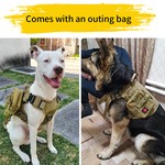 TopikaPet - Tactical Dog Vest Set,Puppy Tactical Chest Harness for Training