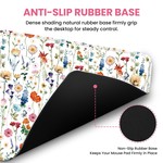 Topika Mousepad, Mouse Pads And Mouse Mats For Laptops Pink Floral Desk Pad